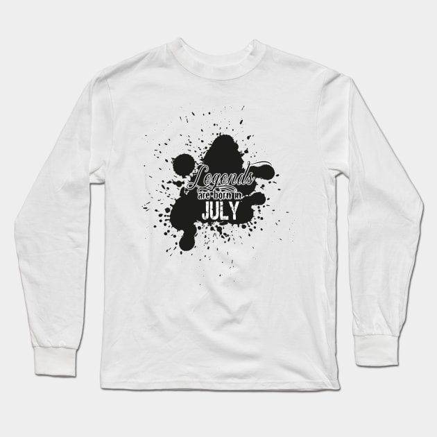 the legends were born in July Long Sleeve T-Shirt by JPS-CREATIONS